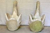 Pair of 1970's French swan garden planters