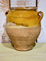 French confit pot with orange glaze