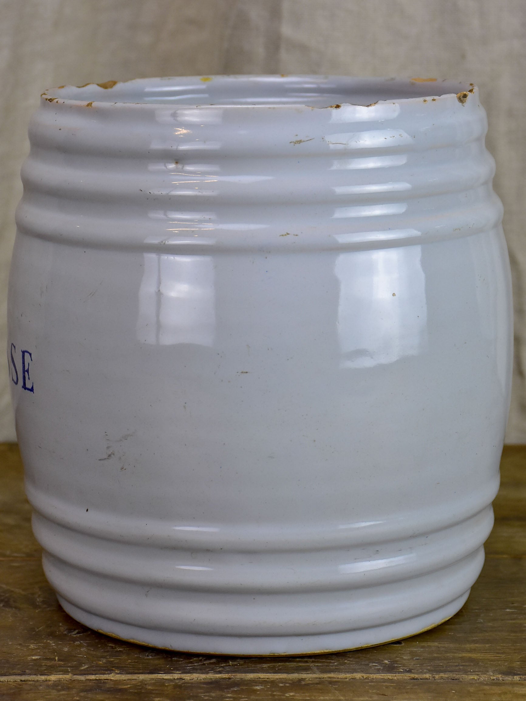 Large antique French preserving pot - Graisse