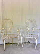 RESERVED MDD Pair of whimsical French garden armchairs