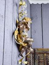 Pair of wall sconces - musical angels