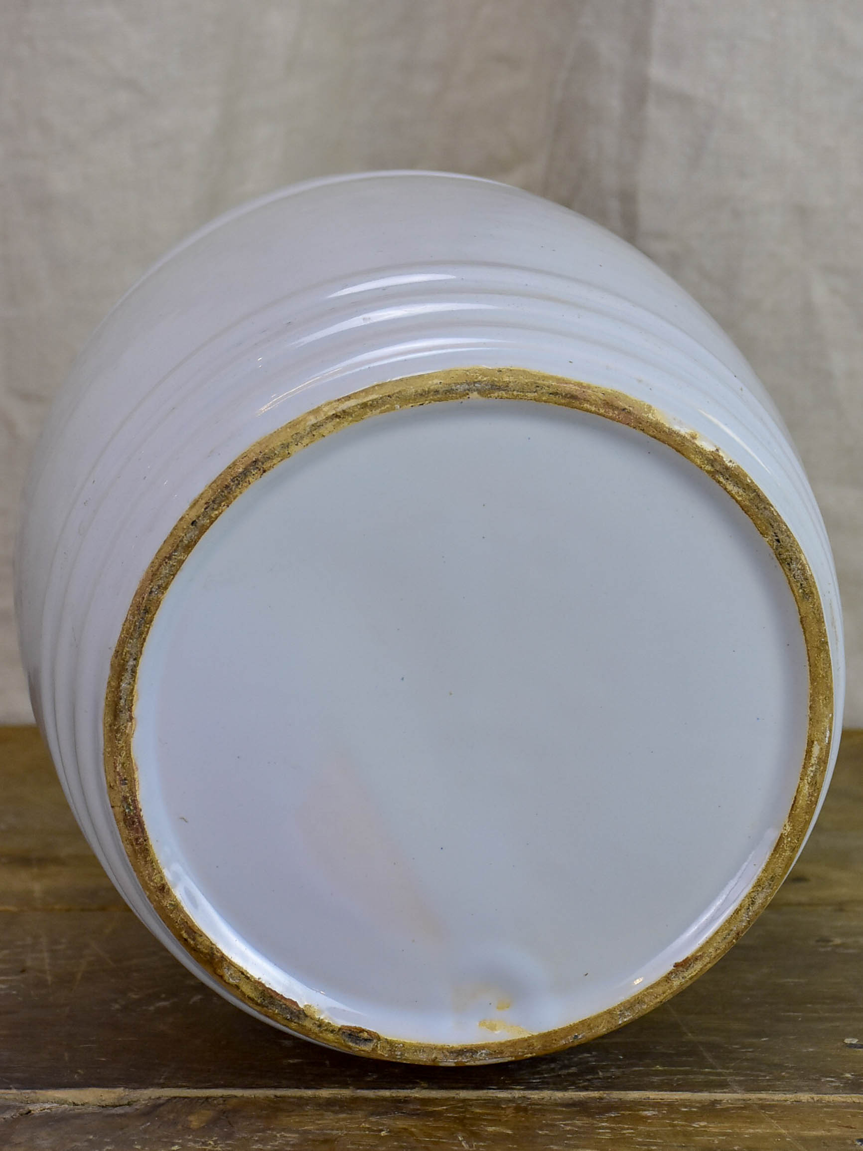 Large antique French preserving pot - Graisse