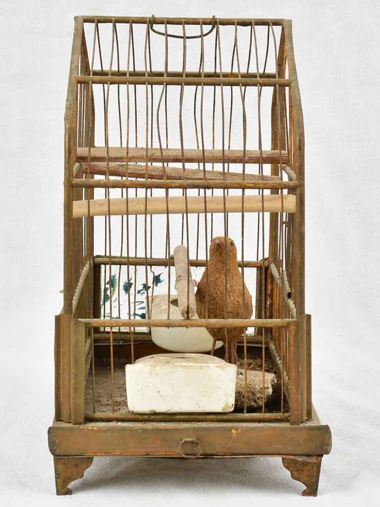 Pretty French Bird cage  - 1940s - 13¾"