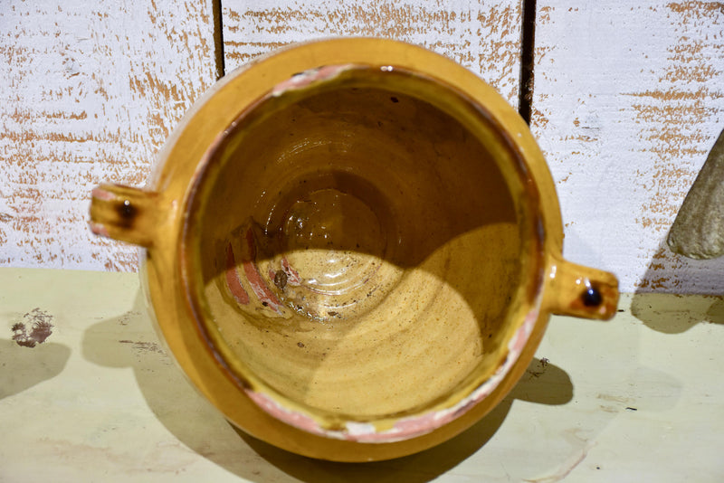 French confit pot with orange glaze
