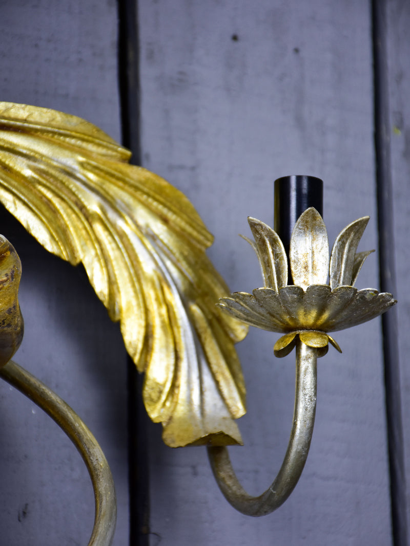 Pair of wall sconces - musical angels