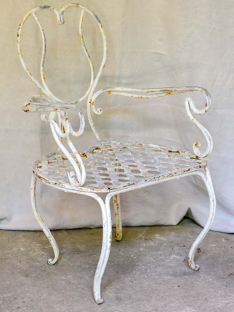 RESERVED MDD Pair of whimsical French garden armchairs