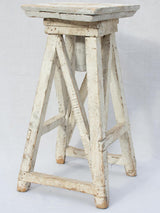 Mid 20th century French sculptor's table with white patina