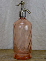 Antique French Seltzer bottle - orange