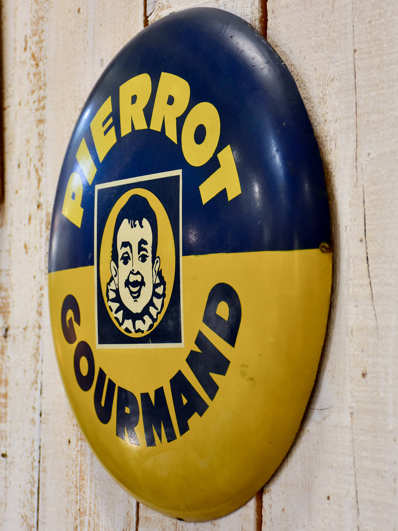 Vintage French Pierrot Gourmand sign