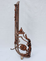Rare 18th century French balustrade - wrought iron with red patina