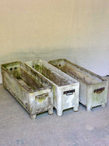 TWO large rectangular garden planters - Chanal