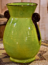 Green Dieulefit vase 1930's