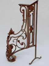 Rare 18th century French balustrade - wrought iron with red patina