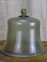 Antique French melon cloche glass dome