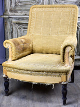 French Napoleon III bergere armchair