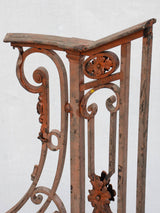 Rare 18th century French balustrade - wrought iron with red patina