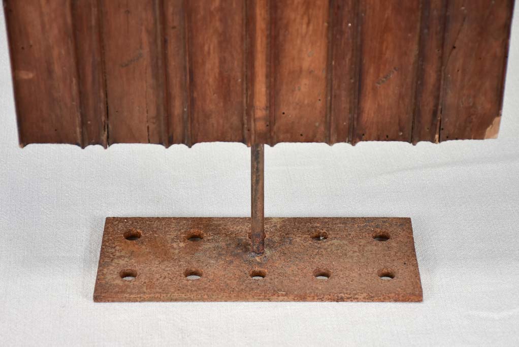 Rustic 1800s French Silk Press Stamp