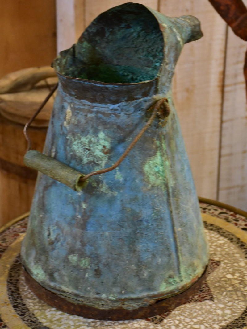 Antique French wine pouring can