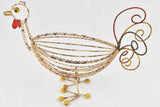 Vintage French Rooster egg basket - 13½"