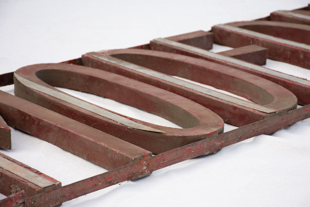 Very large late 19th century French sign HIPPOMODERNE 106¼"