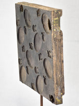 Sculptural 19th-century silk press stamp
