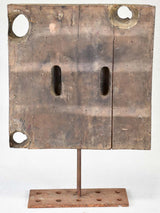 Artistic 19th-century silk press relic