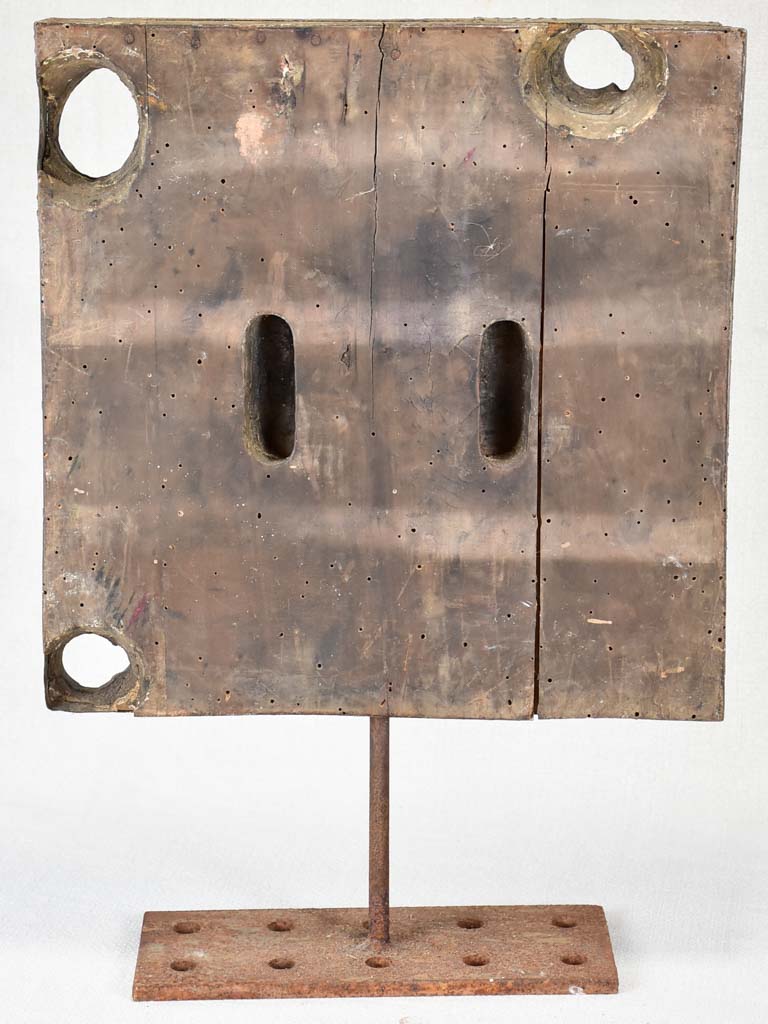 Artistic 19th-century silk press relic