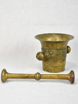 Eighteenth-century pharmacy bronze mortar and pestle