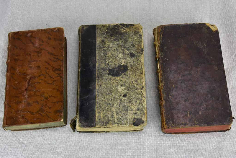 Collection of three antique French books