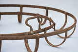 Three French 19th century iron hose reels 35¾"