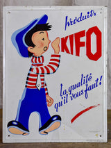 Antique French sign 'Produits Kifo'