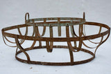 Three French 19th century iron hose reels 35¾"