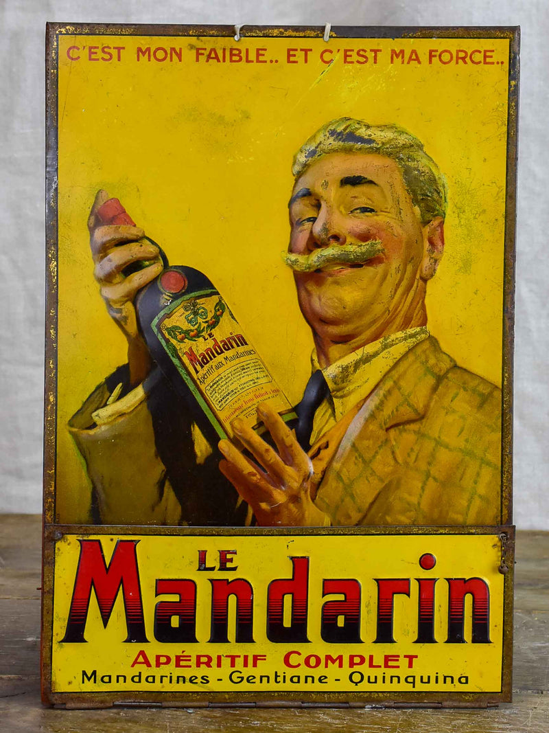 Antique French sign - Le Mandarin Aperetif