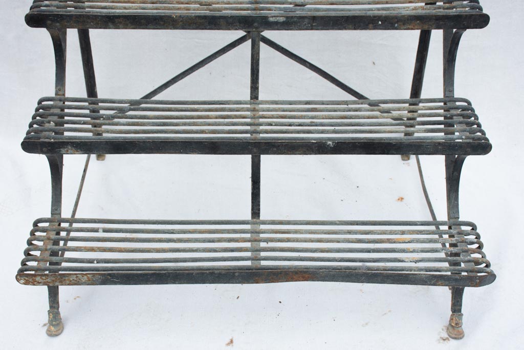 Antique French Arras style stepped plant stand