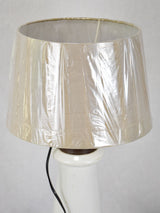 Early-20th-century EDF isolator lamp - porcelain and cast iron 22" THREE AVAILABLE