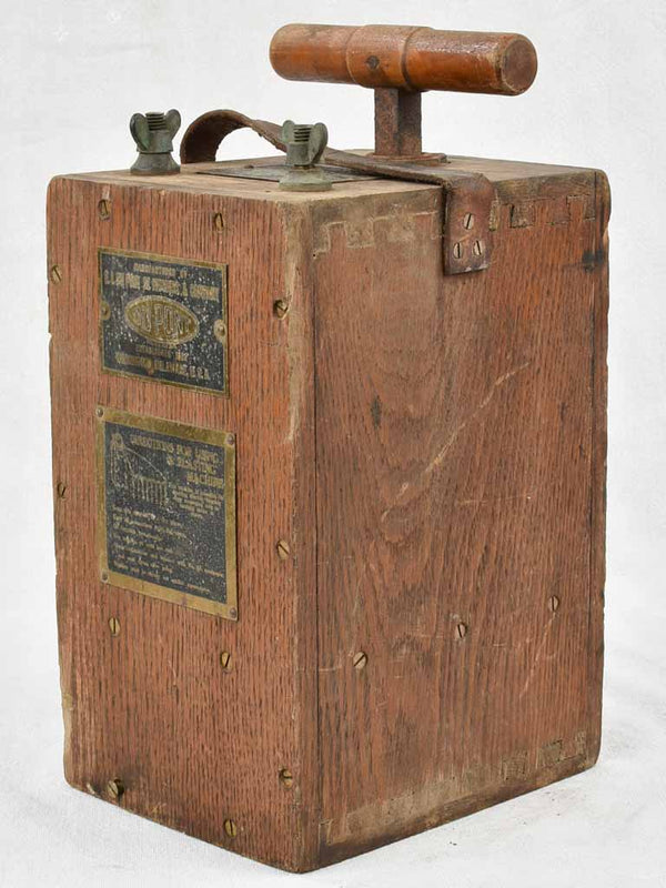 Antique plunger box / dynamite detonator / blasting machine 14¼