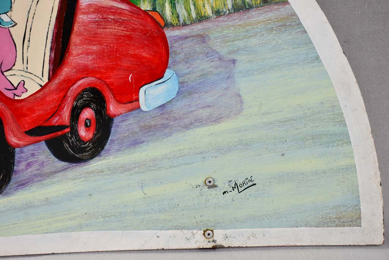 1960s hand painted sign from an amusement park 39½"