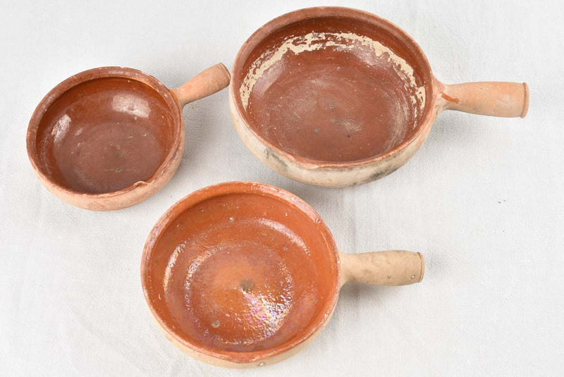Collection of 6 Vallauris cooking pots
