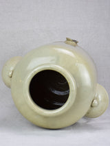 Large antique French stoneware olive oil pot - Digoin 14½"