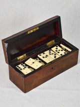 Antique ivory Napoleon III dominoes