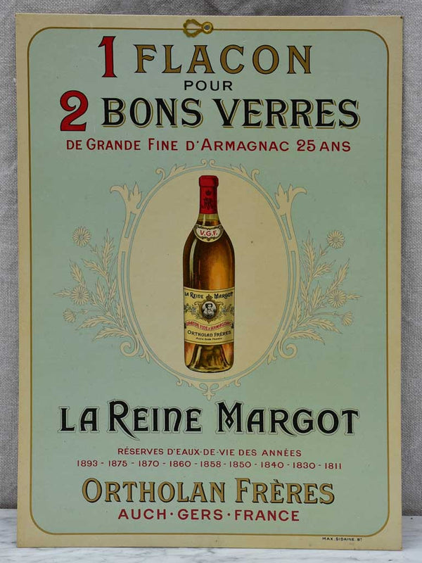 Early 20th Cenutry Arrmagnac poster - La Reine Margot 9¾" x 13¾"