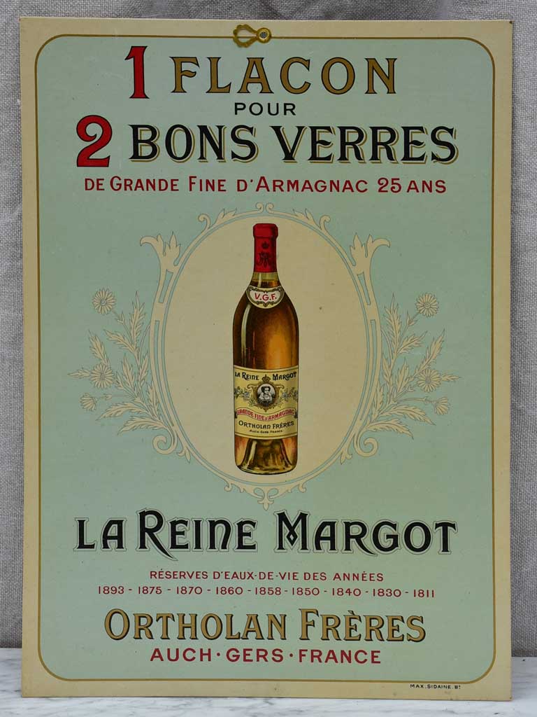 Early 20th Cenutry Arrmagnac poster - La Reine Margot 9¾" x 13¾"
