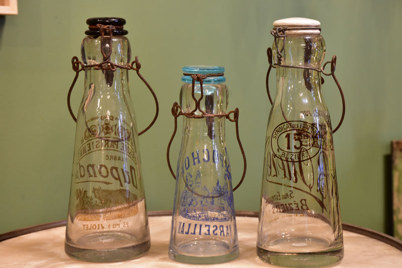 Antique French Dupond milk bottle