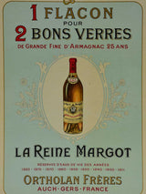 Early 20th Cenutry Arrmagnac poster - La Reine Margot 9¾" x 13¾"