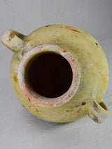 Very large French clay confit pot 13"