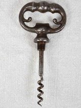 Antique French bottle opener hidden in a large key-shaped container 8¼"