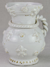 Mid-century French Emile Tessier pitcher with twisted handle 8¼"