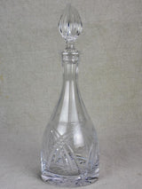 Art Deco crystal liqueur decanter with original stopper