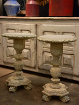 Pair of round French side tables - Victorian