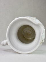 Mid-century French Emile Tessier pitcher with twisted handle 8¼"